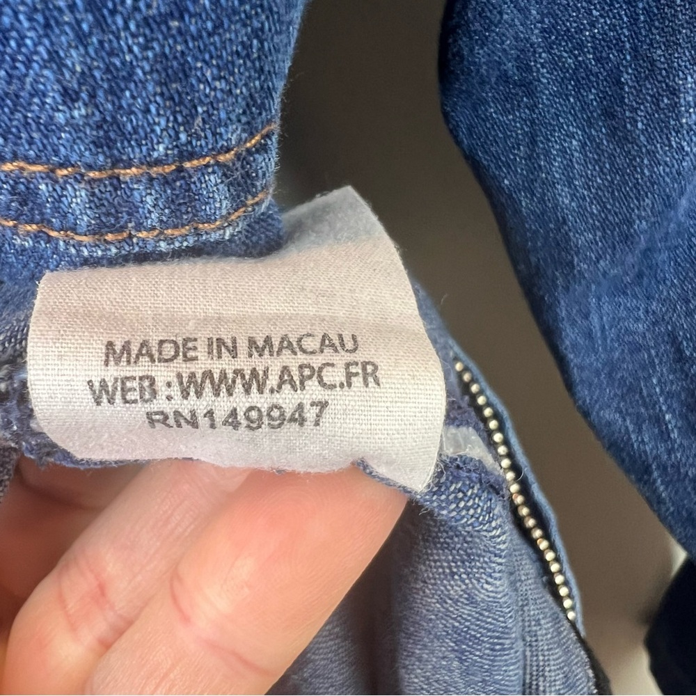 A.P.C. Combi Truck Jumpsuit in Indigo Women’s 36 FR/S US - Picture 12 of 16